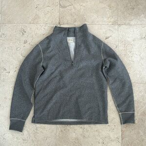 Gray Zip-Up Sweater